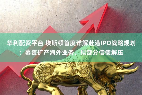 华利配资平台 埃斯顿首度详解赴港IPO战略规划：募资扩产海外业务，拟部分偿债解压
